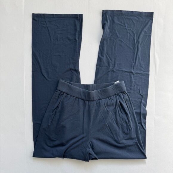 Eileen Fisher Navy Blue Slouch Pull On Tencel Ankle Pants Size XX-Small Fits XS - Picture 1 of 6